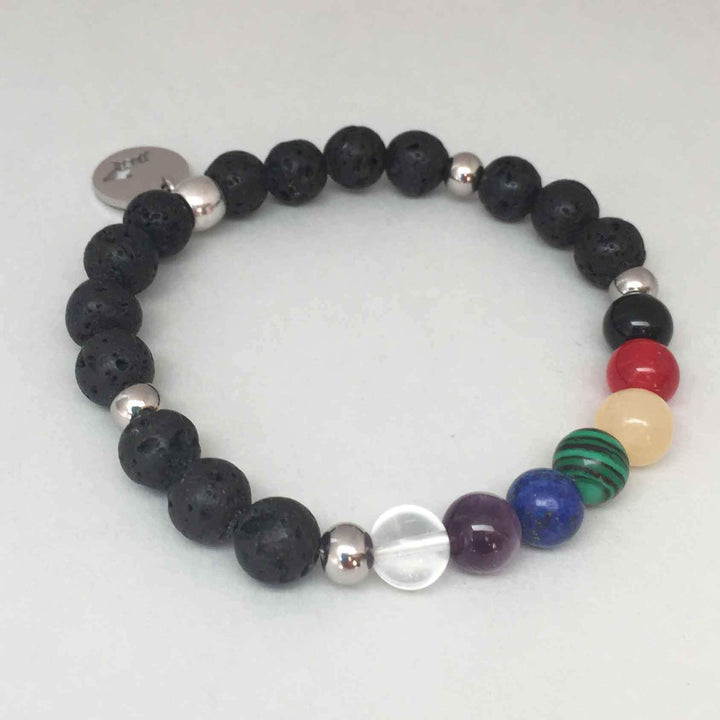 Essential Oil Chakra Bracelet w/charm - Be Inspired UP