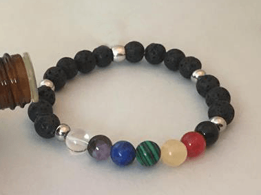 Essential Oil Gemstone Chakra Bracelet - Be Inspired UP