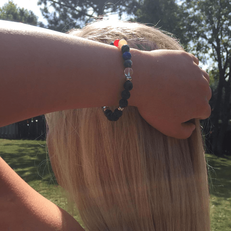 Essential Oil Gemstone Chakra Bracelet - Be Inspired UP