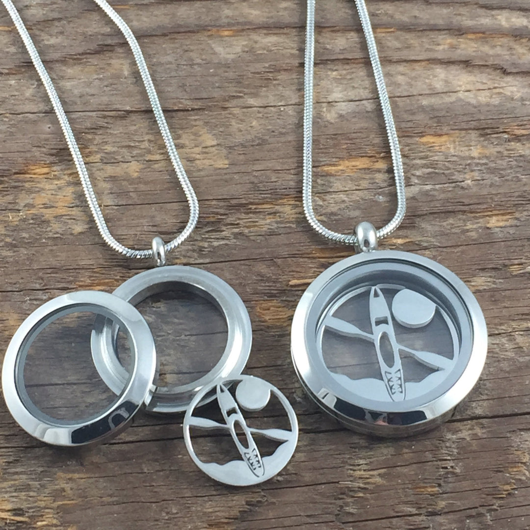 Fat Tire Bike on Trail Glass Locket - Be Inspired UP