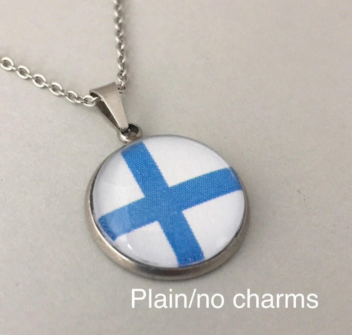 Finnish Flag Pendant - Be Inspired UP