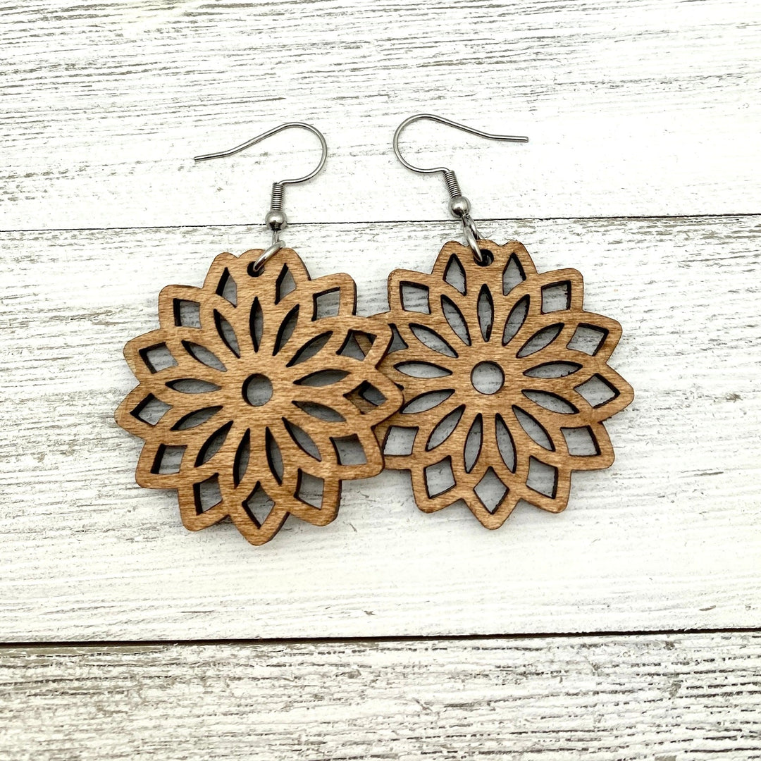 Flower mandala Earrings - Be Inspired UP