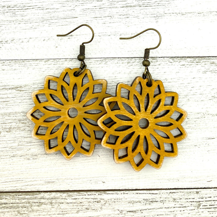 Flower mandala Earrings - Be Inspired UP