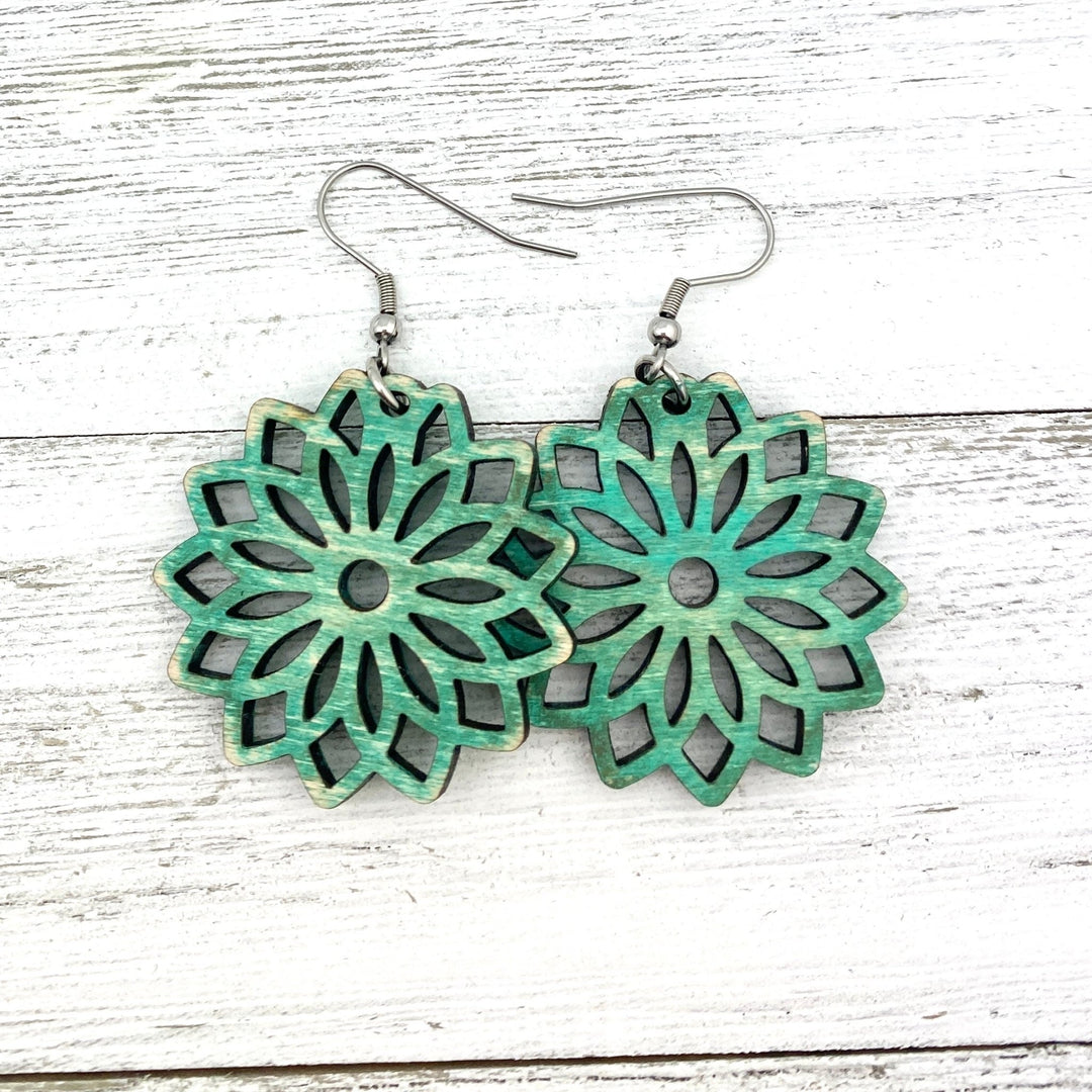 Flower mandala Earrings - Be Inspired UP