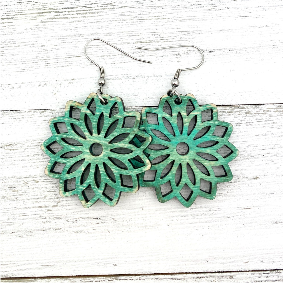 Flower mandala Earrings - Be Inspired UP