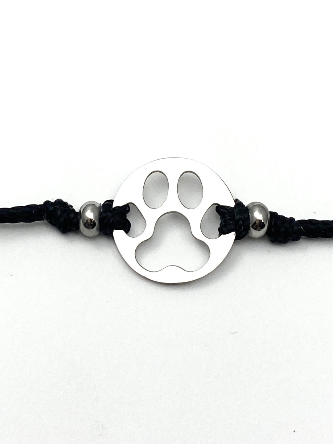 Furry Friend Paw Print Pull Cord Bracelet - Be Inspired UP