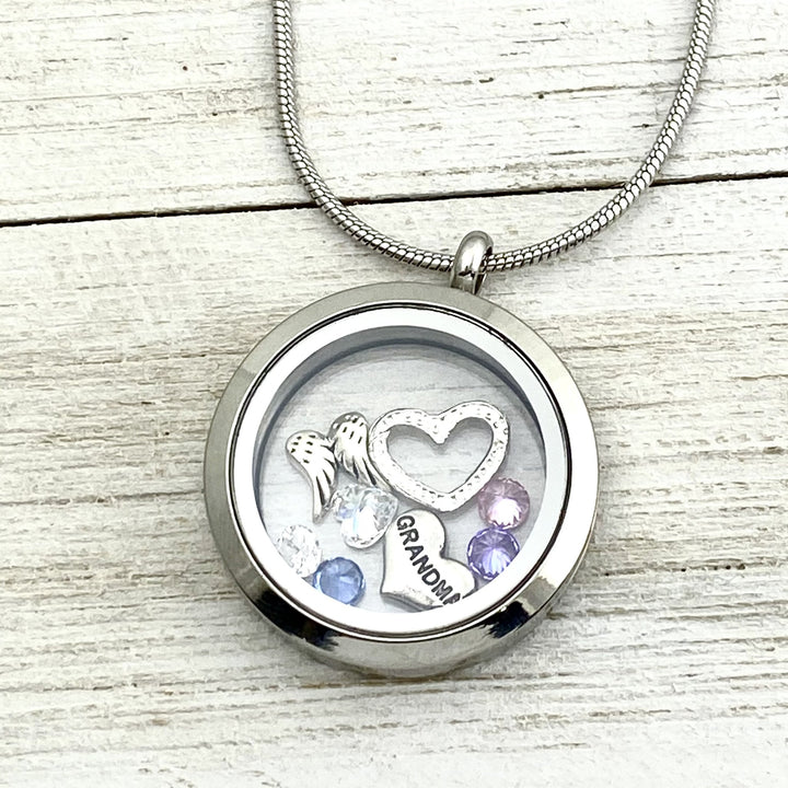 Grandmas Love Glass Locket - Be Inspired UP