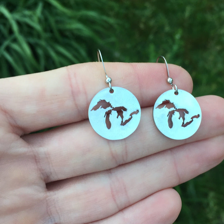 Great Lakes Cutout Earrings - Be Inspired UP