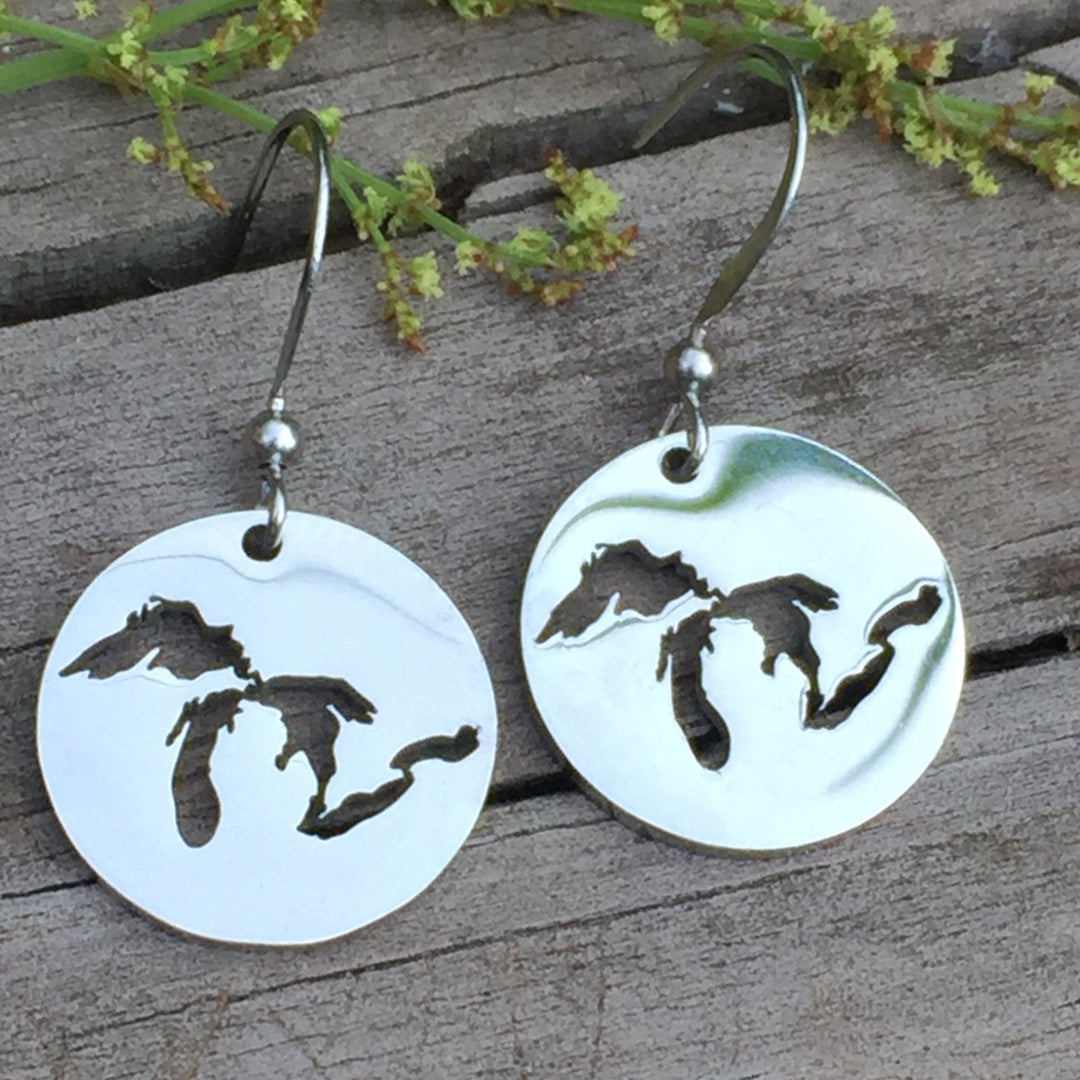 Great Lakes Cutout Earrings - Be Inspired UP