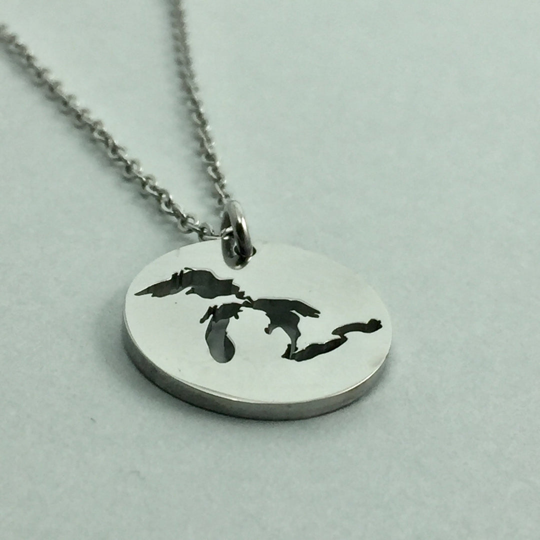 Great Lakes Cutout Pendant, large or petite - Be Inspired UP