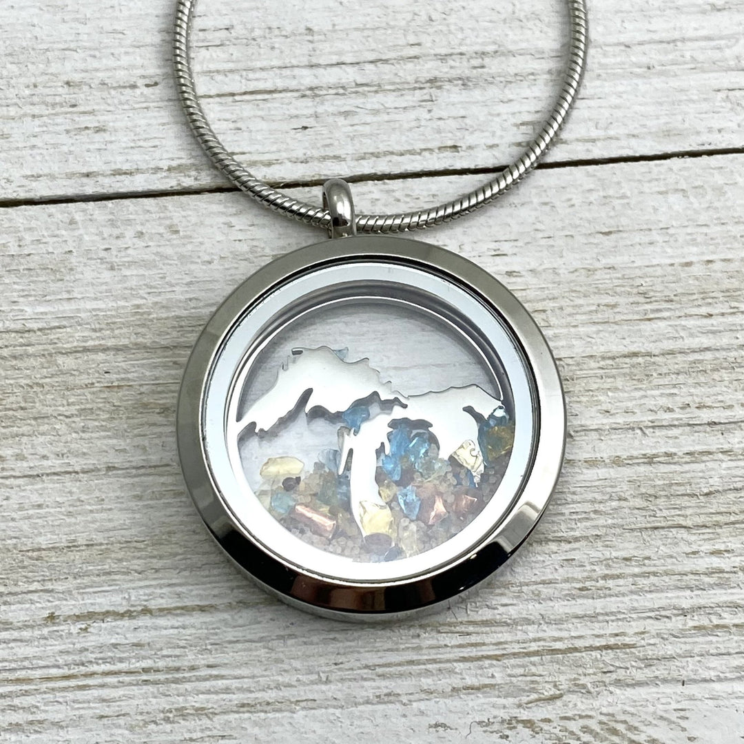 Great Lakes Glass Locket - Be Inspired UP