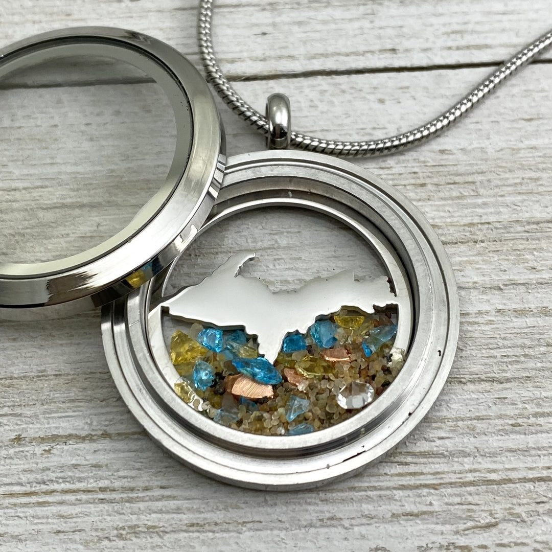 Great Lakes Glass Locket - Be Inspired UP