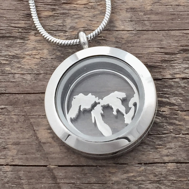 Great Lakes Glass Locket - Be Inspired UP