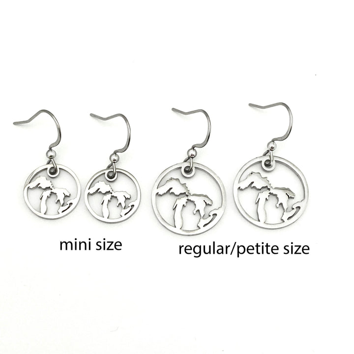 Great Lakes Outline Earrings - Be Inspired UP