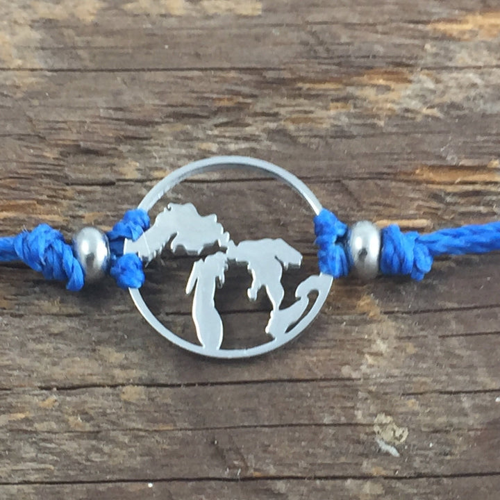 Great Lakes Pull Cord Anklet - Be Inspired UP