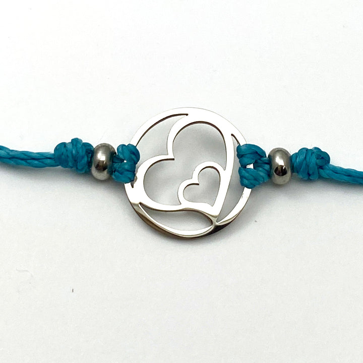 Hearts embrace Pull Cord Anklet - Be Inspired UP