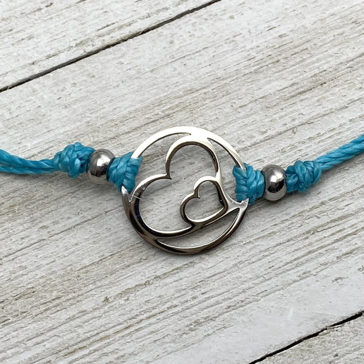 Hearts embrace Pull Cord Anklet - Be Inspired UP