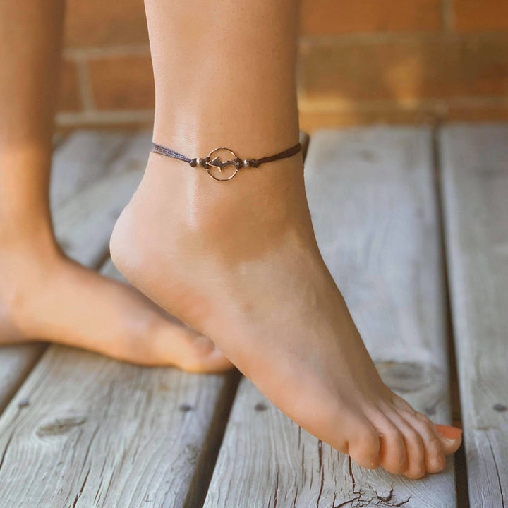 Hearts embrace Pull Cord Anklet - Be Inspired UP