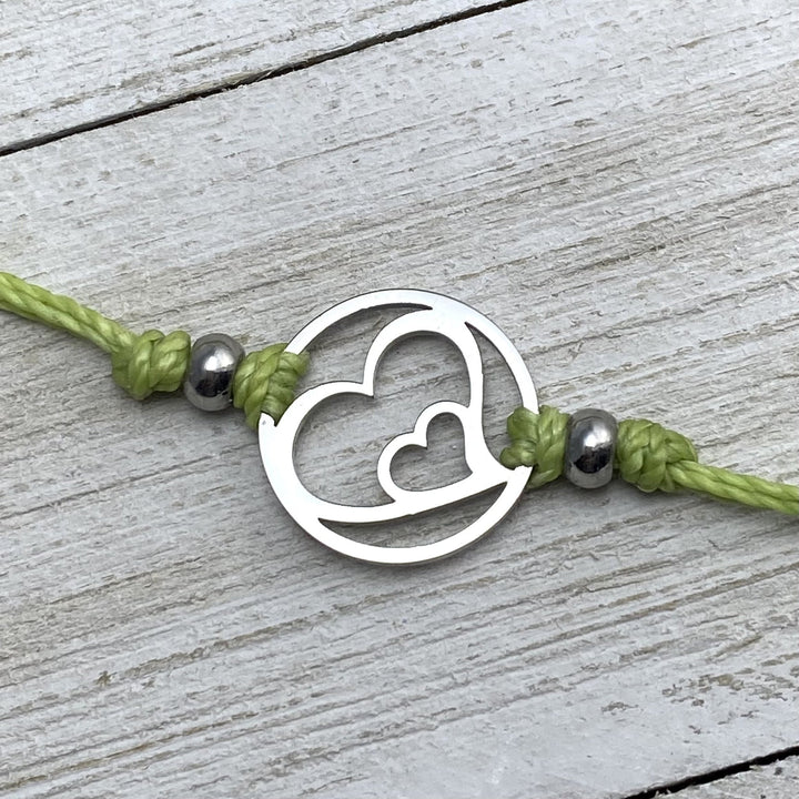 Hearts embrace Pull Cord Anklet - Be Inspired UP