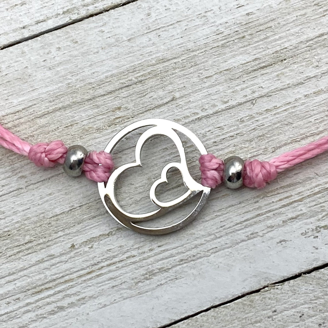 Hearts embrace Pull Cord Anklet - Be Inspired UP