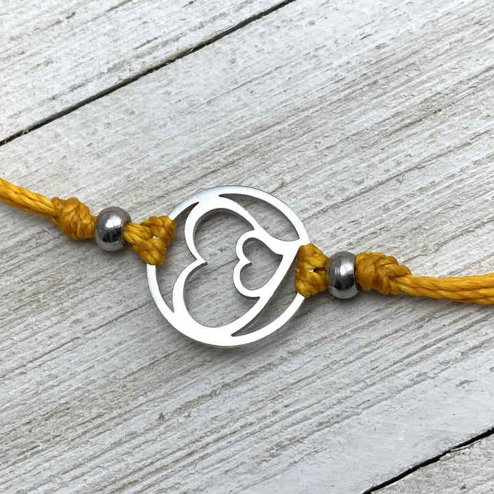 Hearts embrace Pull Cord Anklet - Be Inspired UP