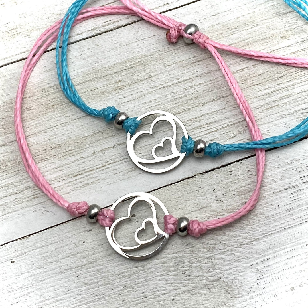 Hearts embrace Pull Cord Anklet - Be Inspired UP