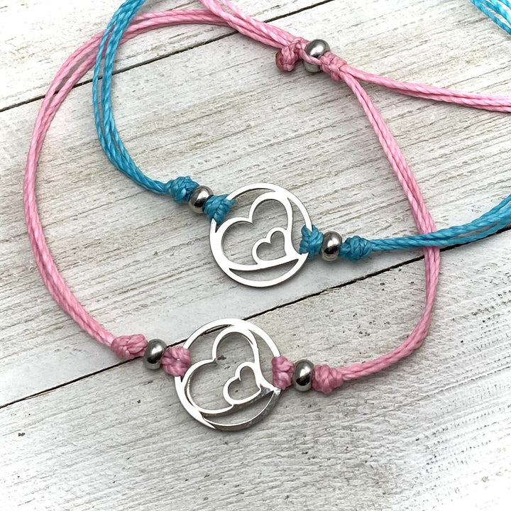 Hearts embrace Pull Cord Anklet - Be Inspired UP