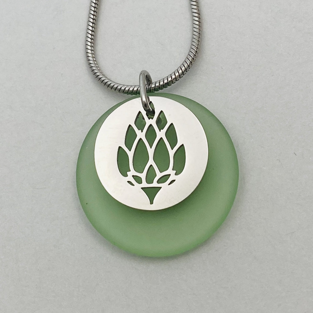 Hops Beach Glass Pendant - Be Inspired UP