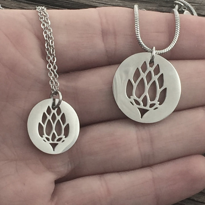 Hops Craft Beer Pendant, large or petite - Be Inspired UP