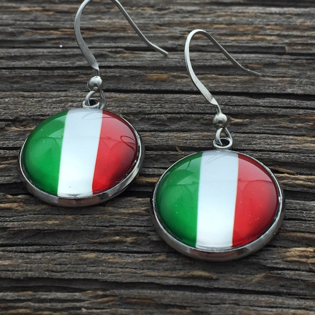 Italian Flag Earrings - Be Inspired UP