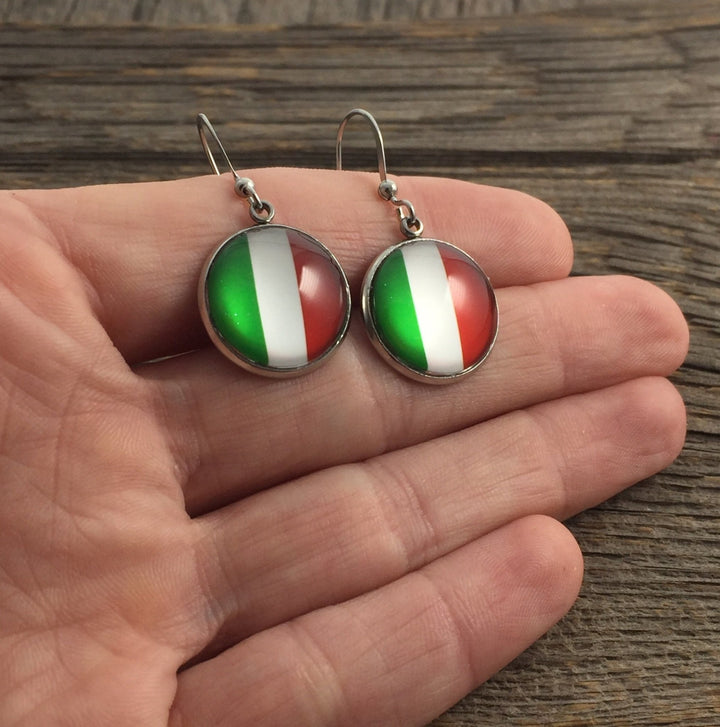 Italian Flag Earrings - Be Inspired UP