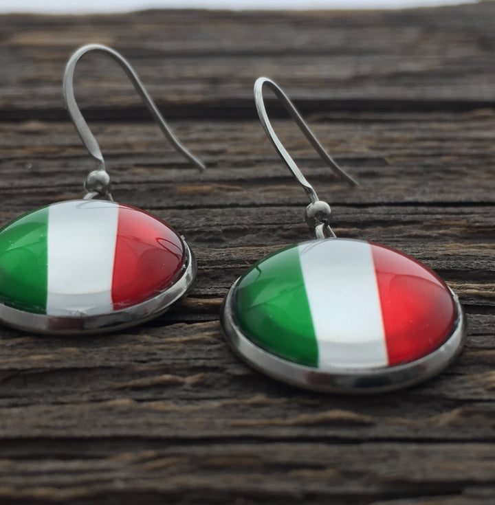 Italian Flag Earrings - Be Inspired UP