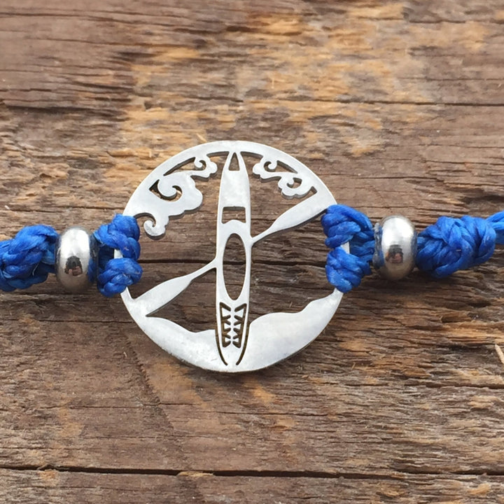 Kayak Pull Cord Anklet 2 charms - Be Inspired UP