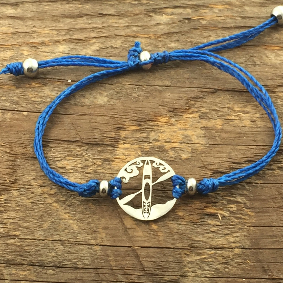 Kayak Pull Cord Anklet 2 charms - Be Inspired UP