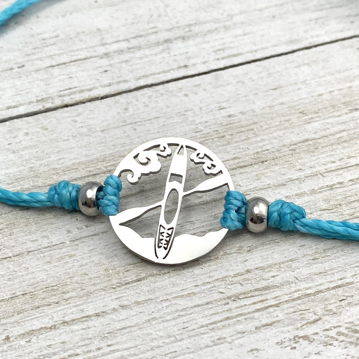 Kayak Waves Pull Cord Bracelet - Be Inspired UP