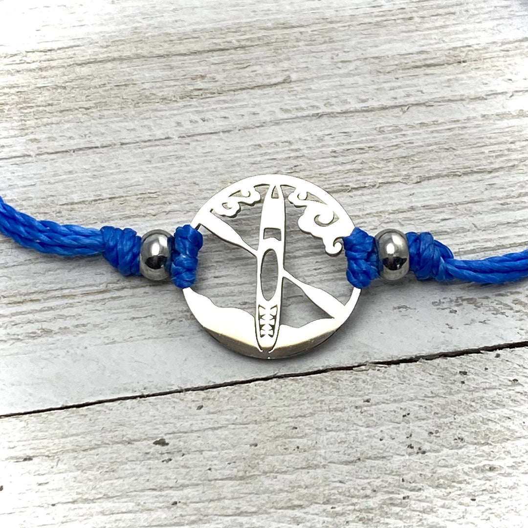 Kayak Waves Pull Cord Bracelet - Be Inspired UP