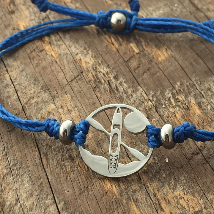 Kayak Waves Pull Cord Bracelet - Be Inspired UP