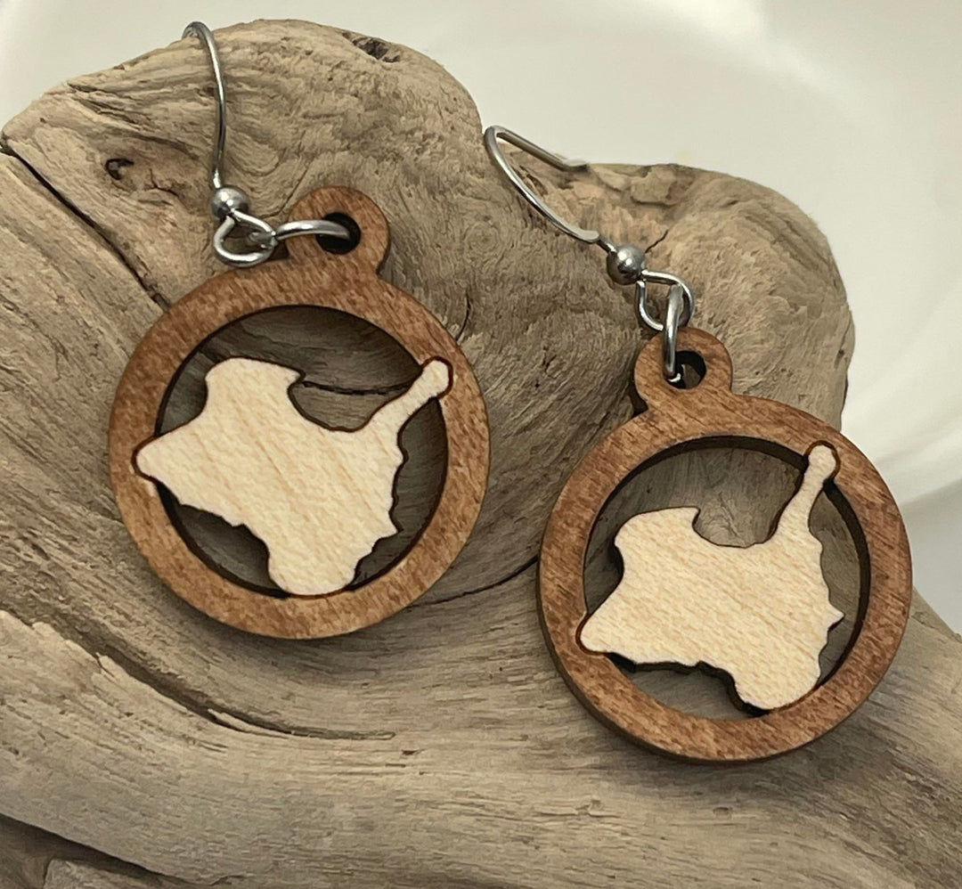 Kelleys Island Wooden Earrings - Custom - Be Inspired UP