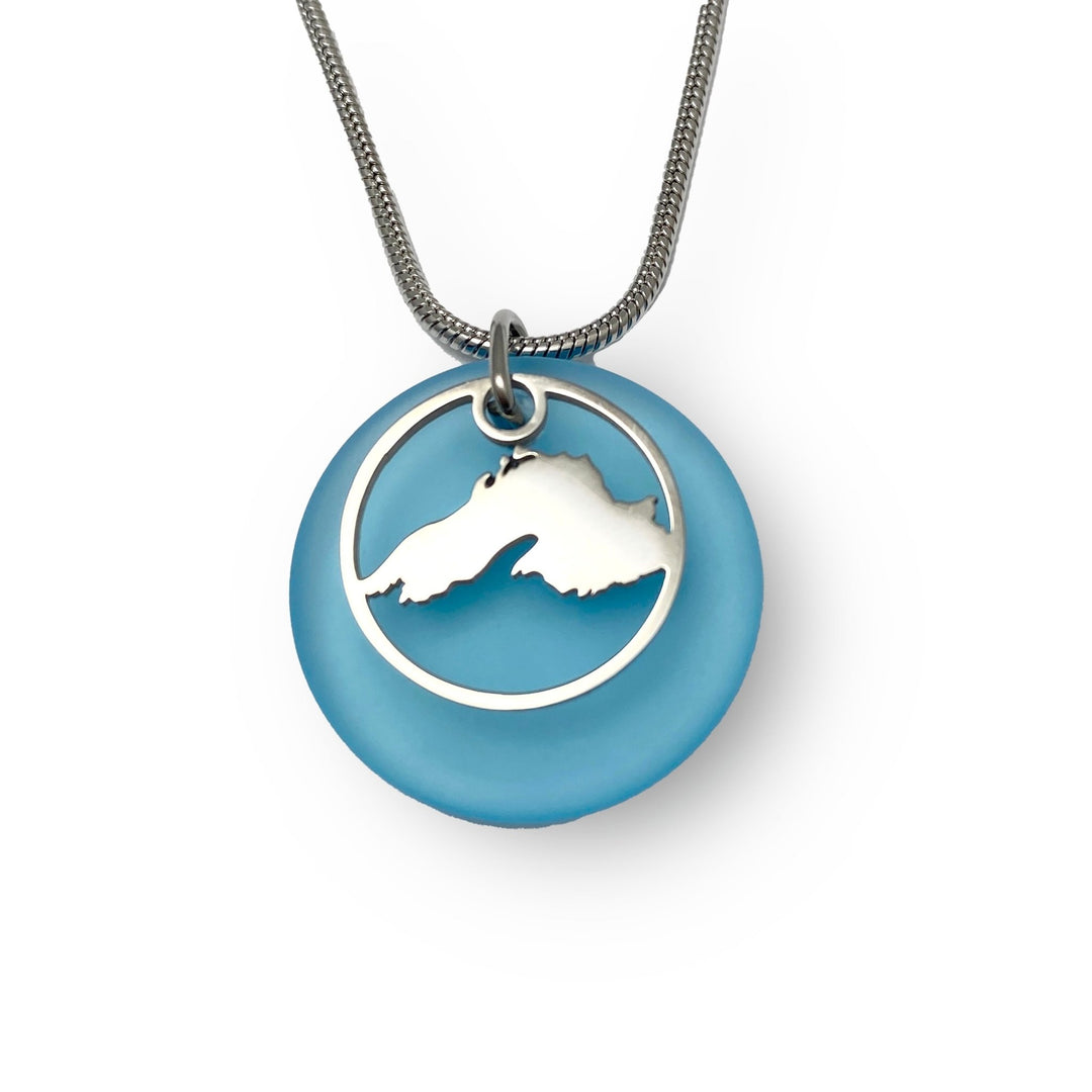 Lake Superior Beach Glass Pendant - Be Inspired UP