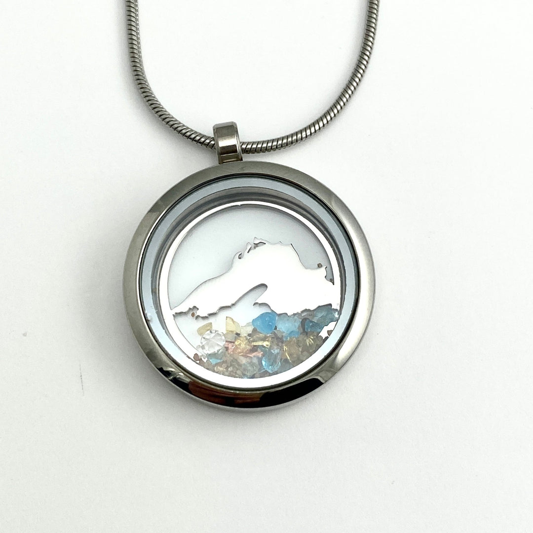 Lake Superior Glass Locket - Be Inspired UP