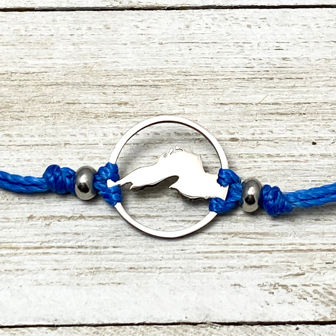 Lake Superior Pull Cord Anklet - Be Inspired UP