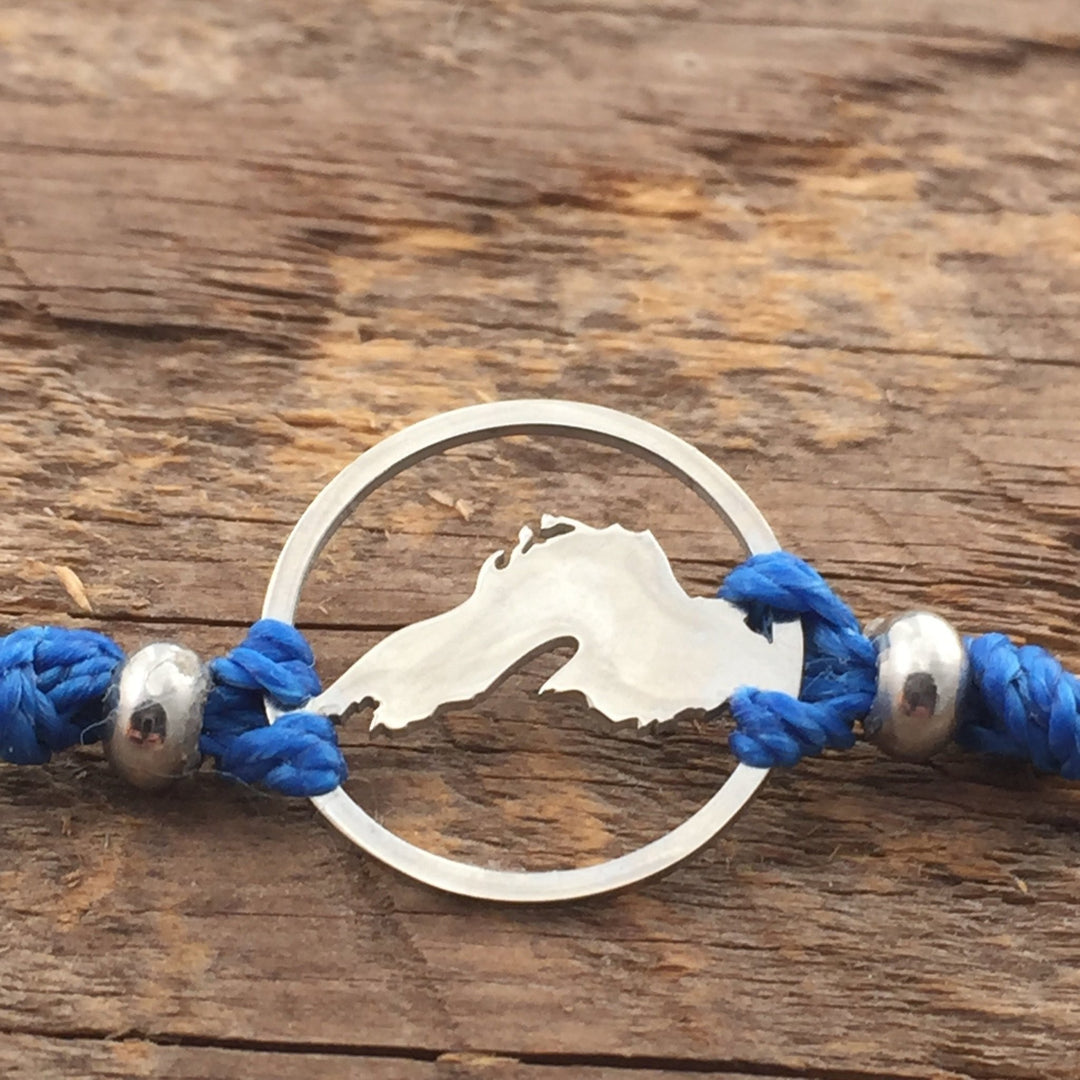 Lakes Superior Pull Cord Anklet - Be Inspired UP