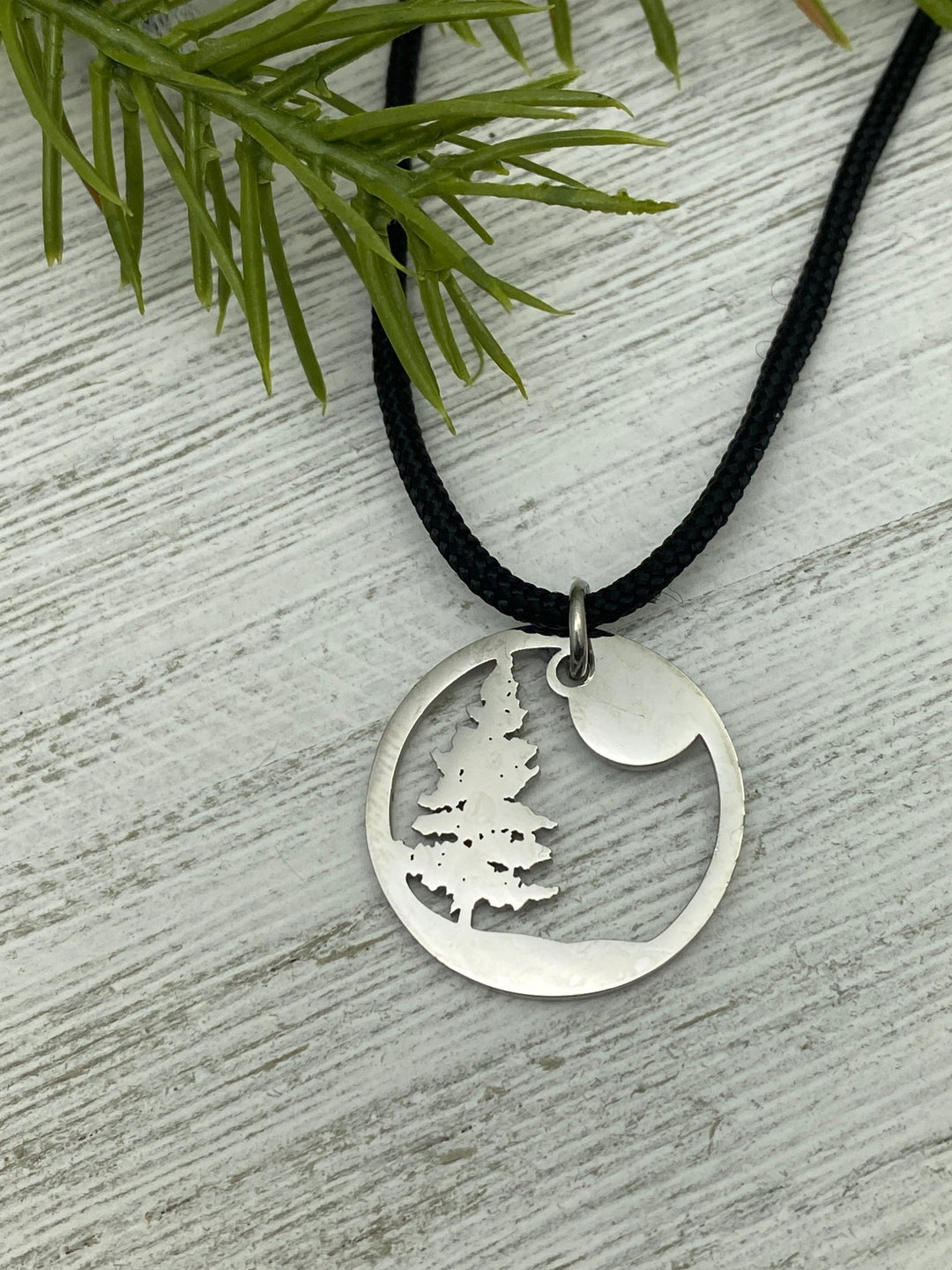 Lone Pine Tree Pendant, large, petite or mini - Be Inspired UP