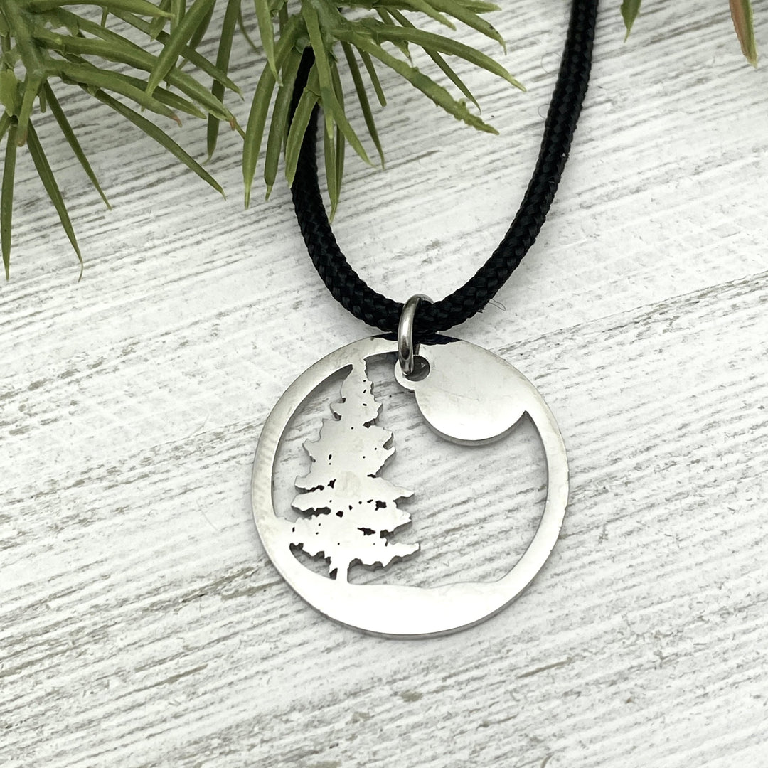 Lone Pine Tree Pendant, large, petite or mini - Be Inspired UP