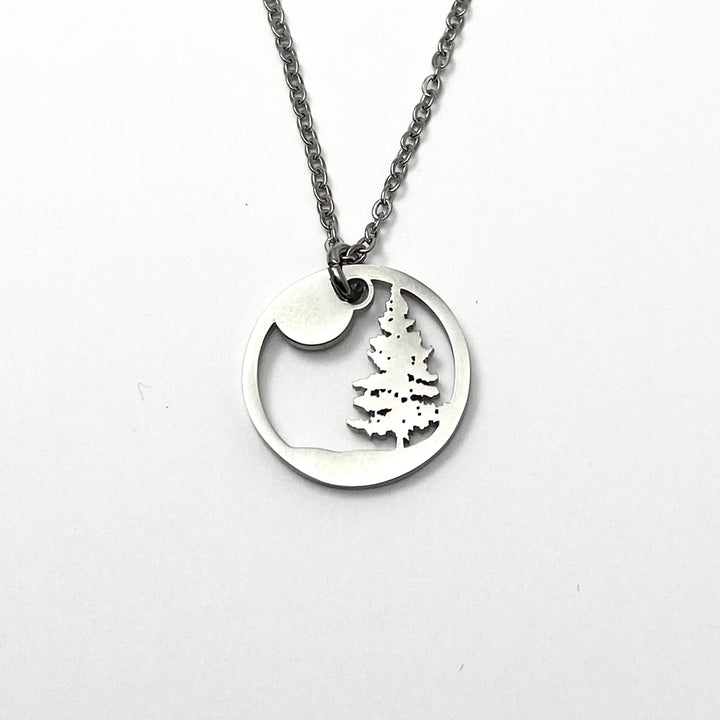 Lone Pine Tree Pendant, large, petite or mini - Be Inspired UP