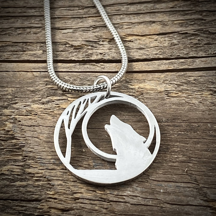 Lone Wolf Pendant large or petite - Be Inspired UP