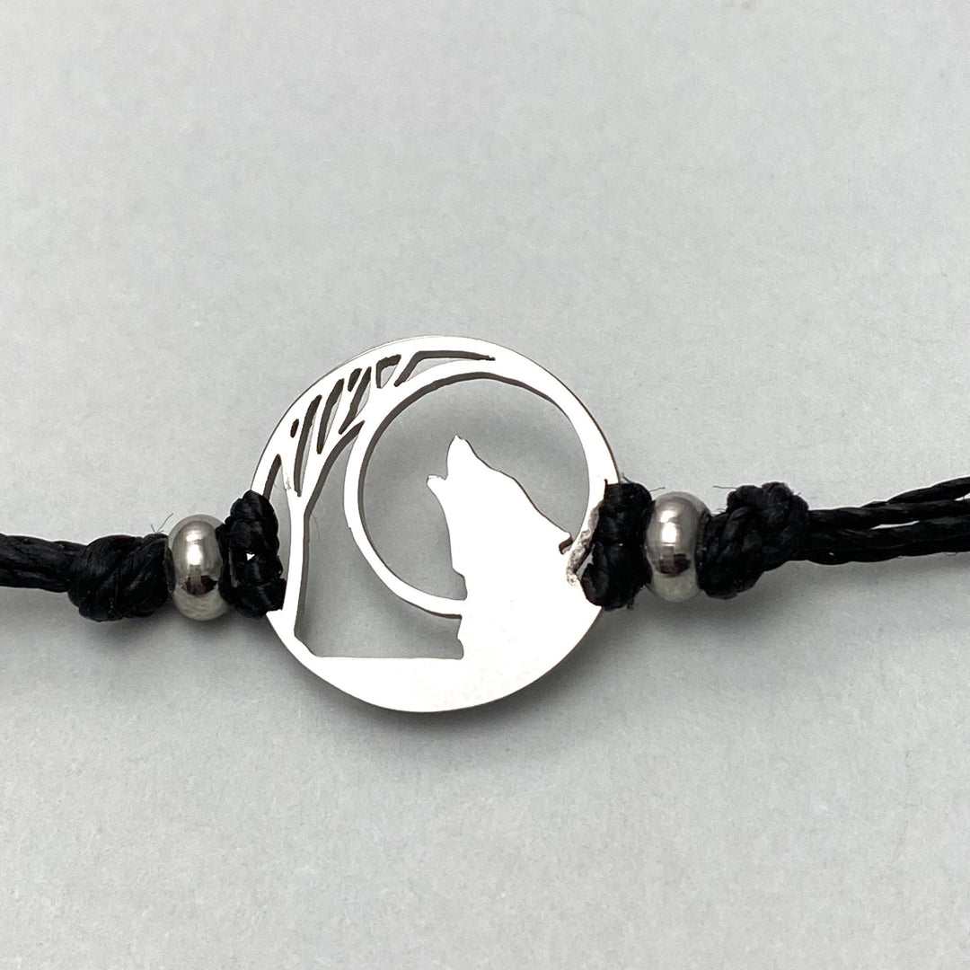 Lone Wolf Pull Cord Anklet - Be Inspired UP