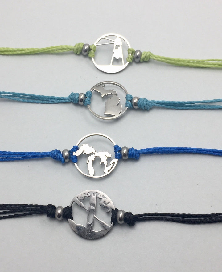 Lone Wolf Pull Cord Bracelet - Be Inspired UP