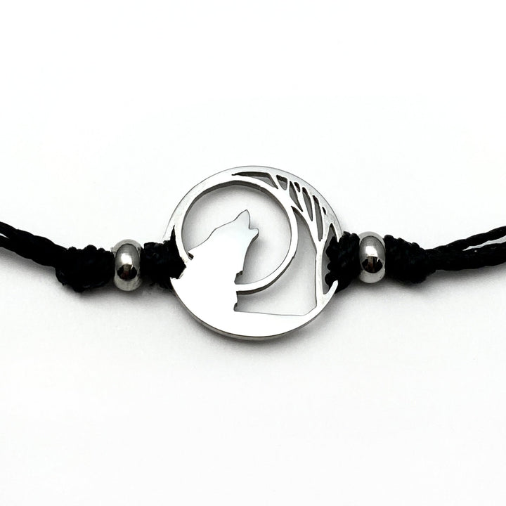 Lone Wolf Pull Cord Bracelet - Be Inspired UP