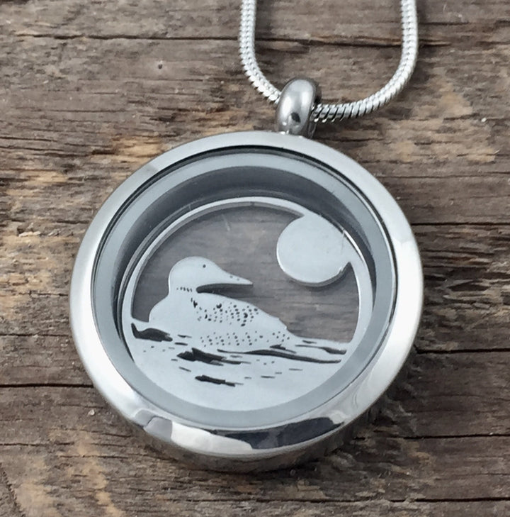 Loon Glass Locket - Be Inspired UP